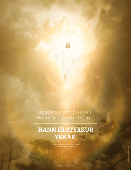 tilvitnun á veggspjaldi