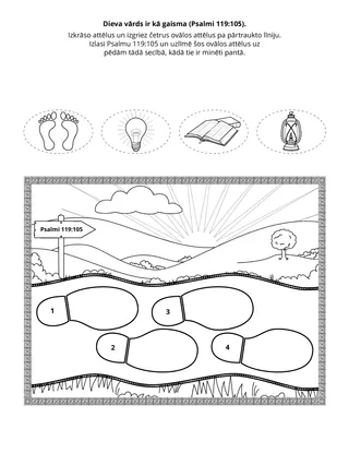 radošā lappusīte: Dieva vārds ir kā gaisma