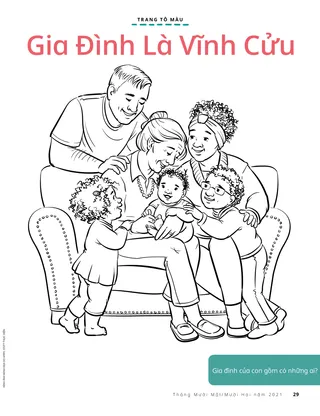 family sitting together with grandma