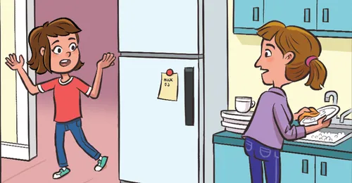 young woman and mother