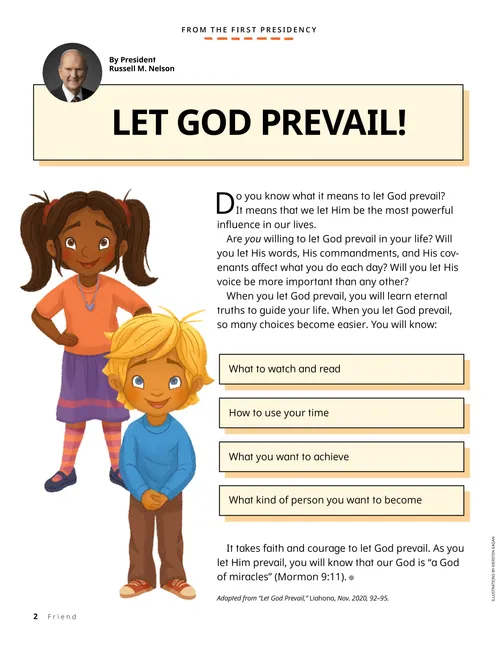 Page PDF with illustration of a smiling boy and girl