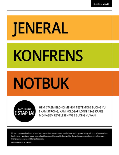 Jeneral Konfrens Notbuk