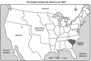 mapa dos Estados Unidos