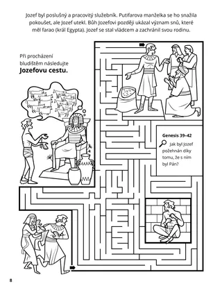 Joseph in Egypt coloring page