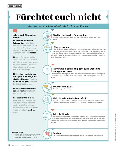 Fürchtet euch nicht