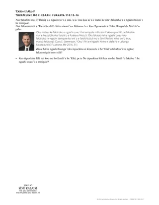 Ngaahi Kī ʻo e Lakanga Fakataulaʻeikí Naʻe Fakafoki Mai ʻi he Temipale Ketilaní