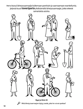 Missionaries Sent Two by Two coloring page