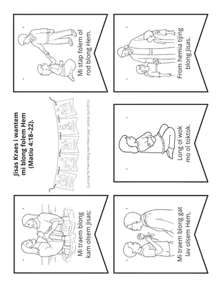 aktiviti pej: Mi Traem blong Kam Olsem Jisas