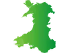 map of Wales