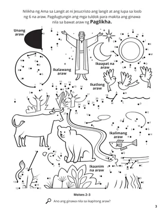 The Creation coloring page