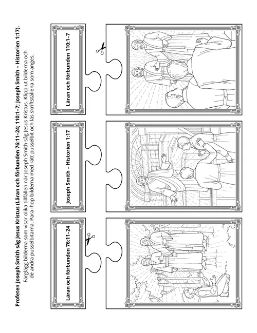 aktivitetssida: Profeten Joseph Smith såg Jesus Kristus