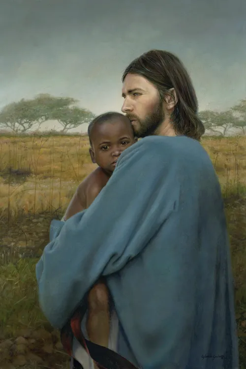 Jesus and a child