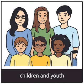 children and youth gospel symbol