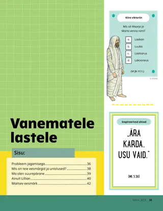 esikaas vanematele lastele
