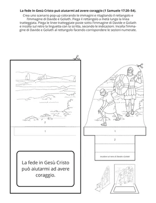pagina delle attività: La fede in Gesù Cristo può aiutarmi ad avere coraggio
