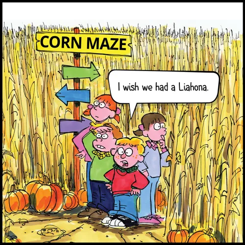 children in a corn maze