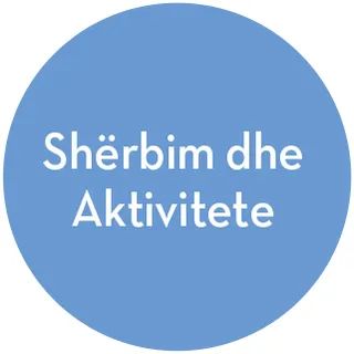 ikona e shërbimit dhe aktiviteteve
