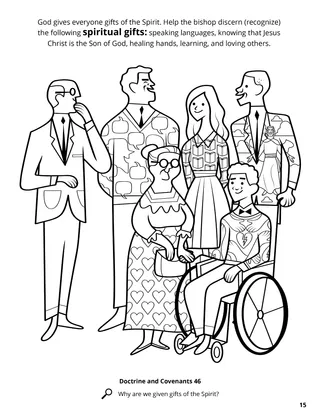 Gifts of the Spirit coloring page