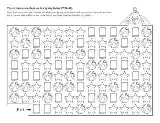 activity page: The scriptures bring us closer to Christ