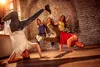 people breakdancing