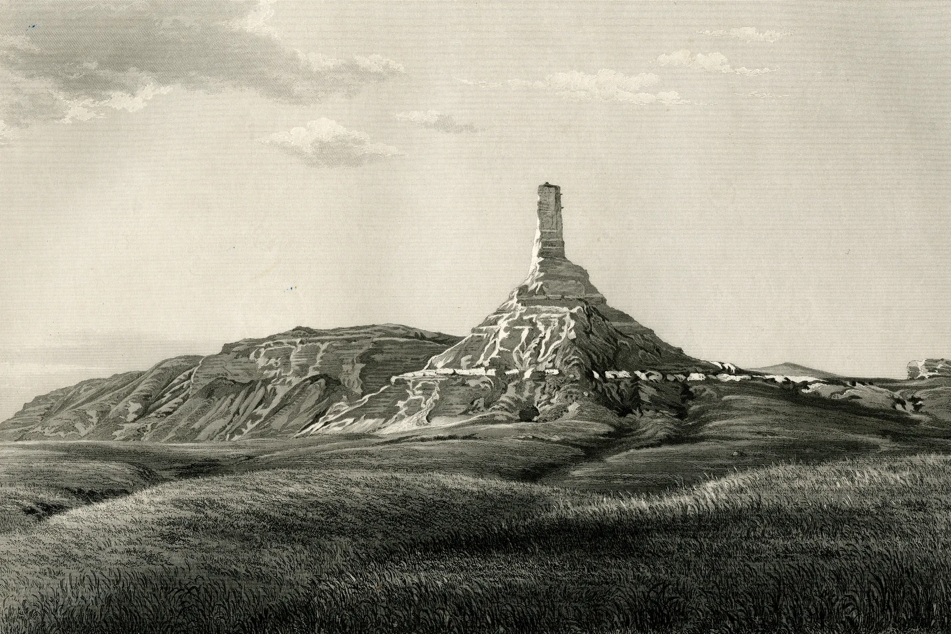 Chimney Rock, by Frederick Hawkins Piercy