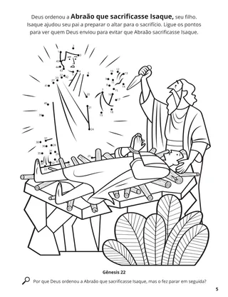 Abraham and Isaac coloring page