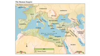 map of the Roman Empire at the time of Christ’s birth