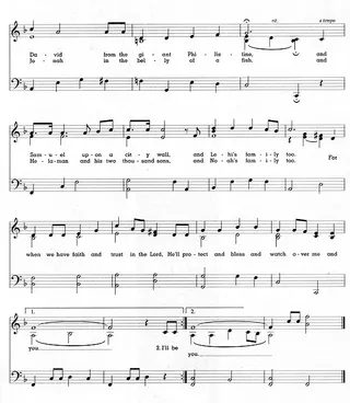 Music, The Lord Will Watch Over Me