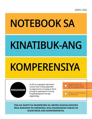 Notebook sa Kinatibuk-ang Komperensiya