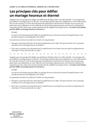 exemplaire de l’instructeur