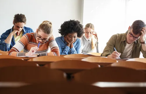 students seated in a classroom