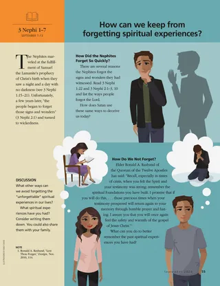 how can we keep from forgetting spiritual experiences