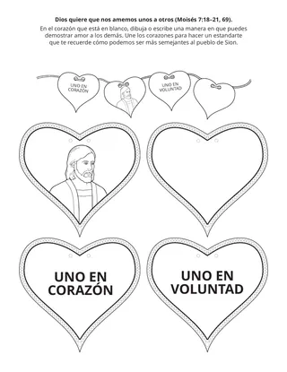 Hoja de actividades: Dios desea que nos amemos los unos a los otros