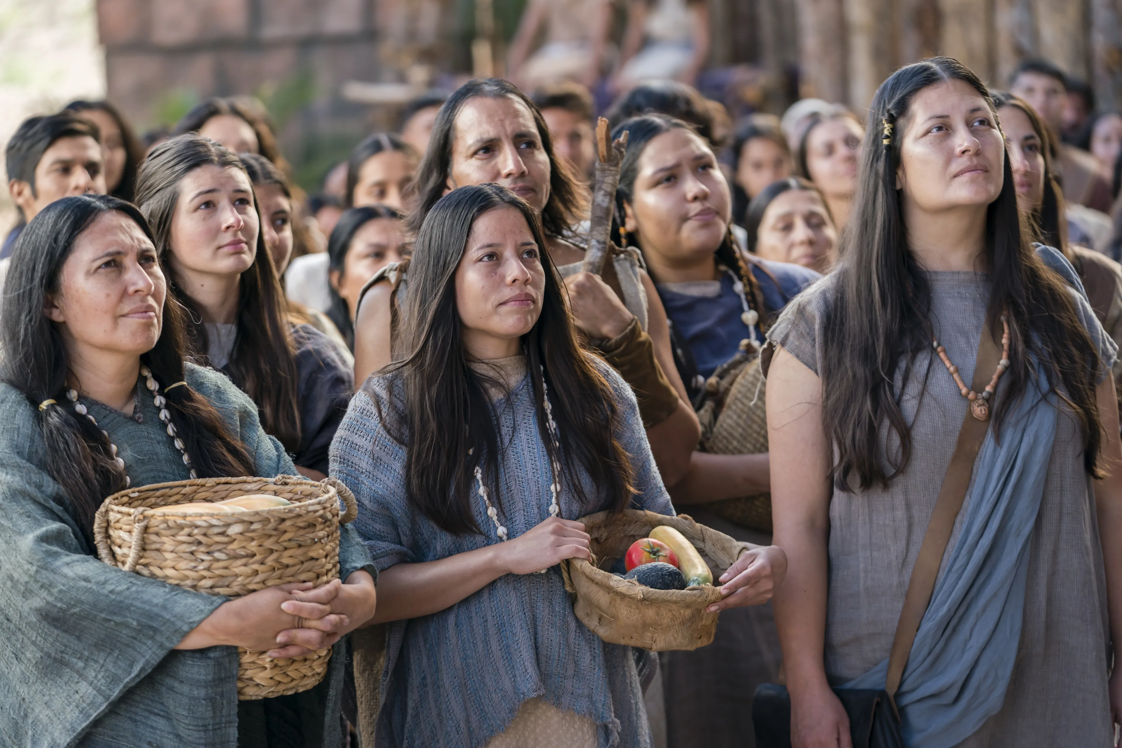 The people of Gideon listen as Alma the Younger preaches.