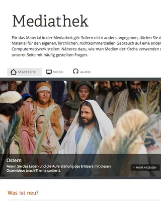 Media Library web page