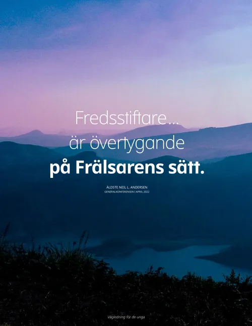 affisch av berg vid horisonten