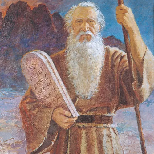 Moses with tablets