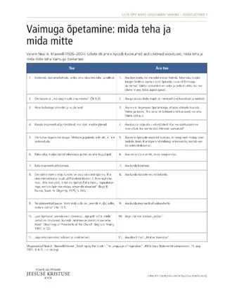 käsileht, Vaimuga õpetamine: mida teha ja mida mitte