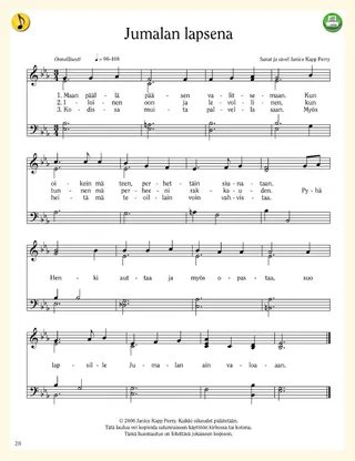 music, As a Child of God