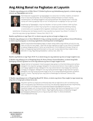 Ang Aking Banal na Pagkatao at Layunin