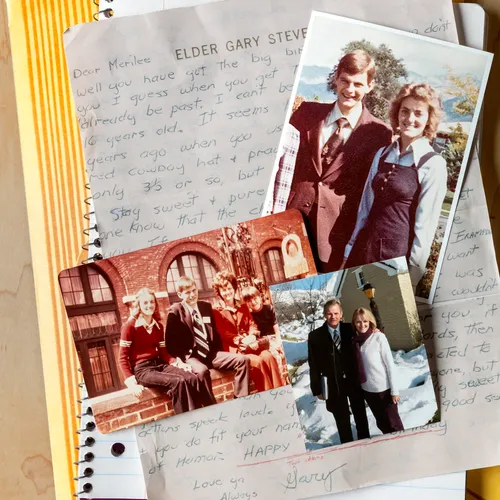 old letter and photos