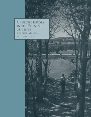 La historia de la Iglesia en el cumplimiento de los tiempos, Manual del maestro