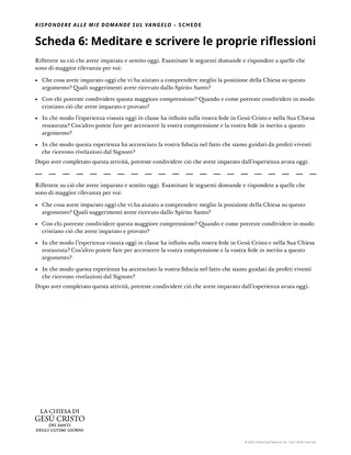 scheda per l’insegnante