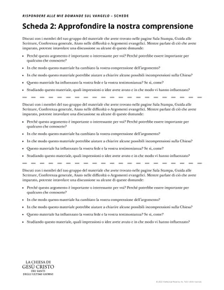 scheda per l’insegnante