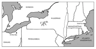 map, northeastern U.S.