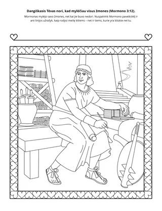 užduočių puslapis. Galiu mylėti visus