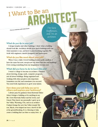 When I Grow Up … I Want to Be an Architect