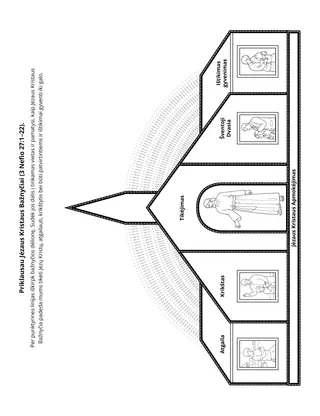 užduočių puslapis. Priklausau Jėzaus Kristaus Bažnyčiai