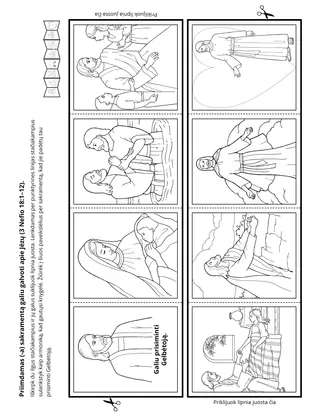 užduočių puslapis. Galiu atminti Gelbėtoją