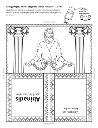 užduočių puslapis. Galiu stovėti už Jėzų Kristų, net būdamas vienas